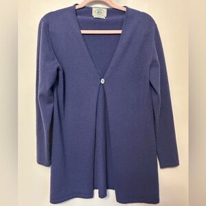 McCulleys 100% Scottish Cashmere Blue Cardigan